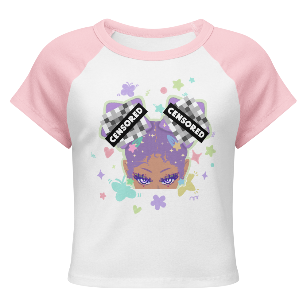 CENSORED Solar Puff Tee In PINK