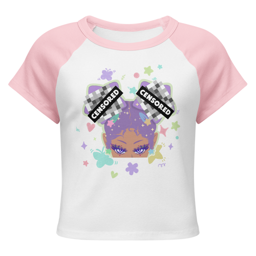 CENSORED Solar Puff Tee In PINK