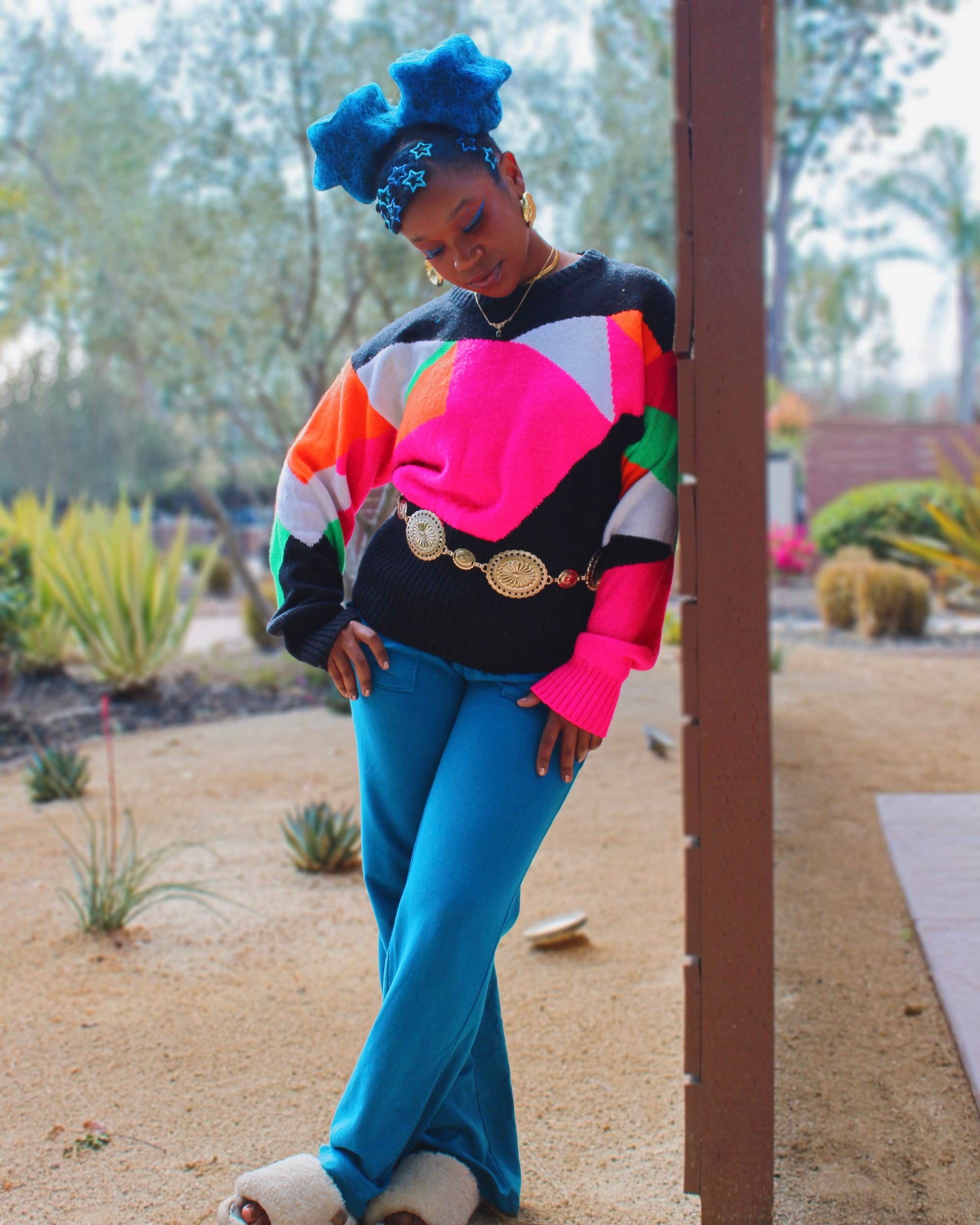 Star Puffs in Blue (Premium Finish)