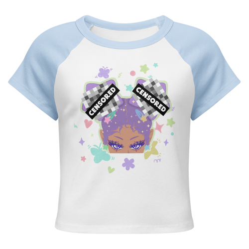 CENSORED Solar Puff Tee In BLUE
